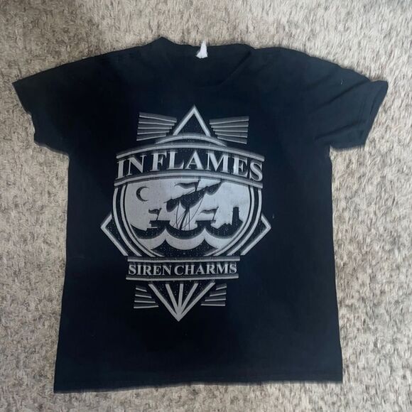 In Flames Siren Charms Graphic Tee by Bar Island Sportswear Band Tees Vintage - Picture 3 of 5